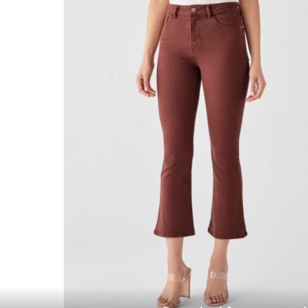 DL1961 Bridget Cropped High Rise Instasculpt Bootcut - Size 30